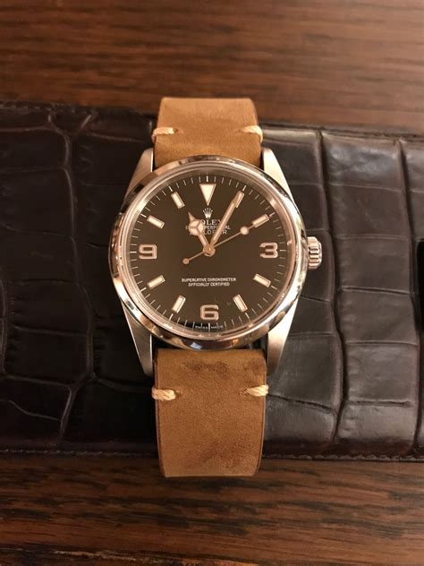 leather strap for rolex explorer 36mm